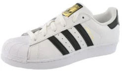 Adidas Youth Superstar Shell-Toe Leather Classic Sneakers