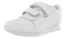 Puma Kids Dual Strap Leather Running Shoes ST Runner V2 L V