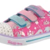 Skechers Twinkle Toes Girls Three Straps Light Up Shoes Sparkleland 1 Skechers Twinkle Toes Girls Three Straps Light Up Shoes Sparkleland
